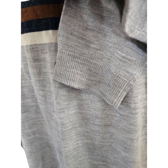 APT.9 Merino Blend Crewneck Sweater Stripe XXL Standard Fit warm soft - Picture 3 of 8